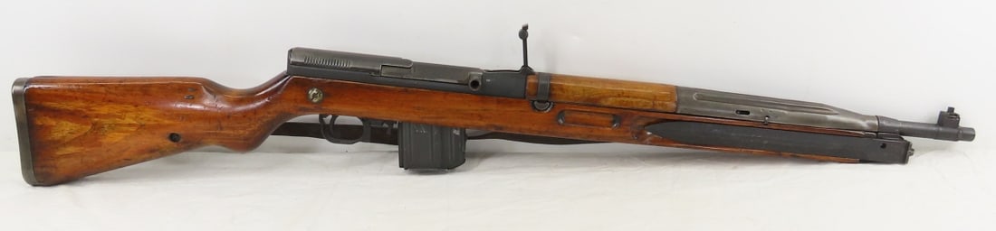 1950's Czech VZ 52 Rifle 7.62x45mm: 1950's Czech VZ 52 Rifle 7.62x45mm - SN# G68840 mfg 1952-1957, receiver marked "she (Povaska Bystrica) 007 x 56 G68840", semi-automatic rifle with tilting-bolt locking mechanism powered by an