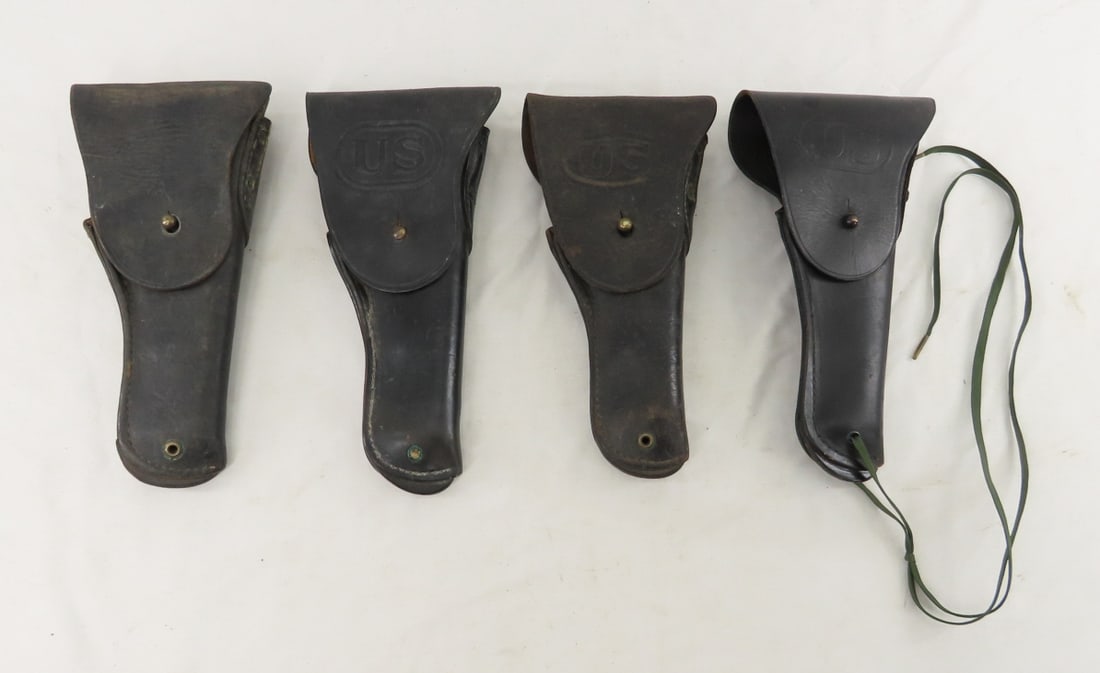 4 US Military Black Leather 1911 Holsters (1 of 18)