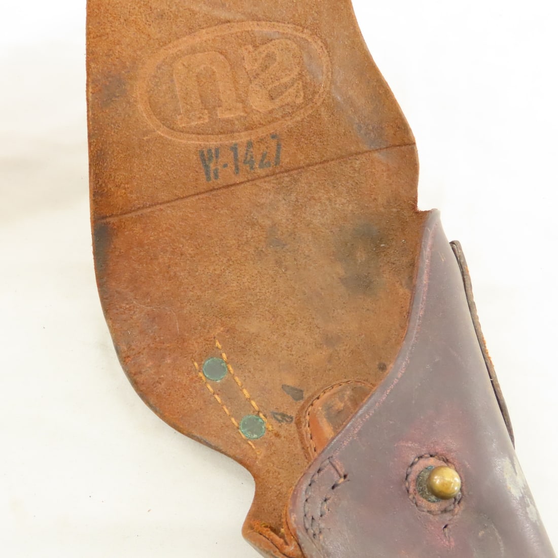 3 WWII Brown Leather Boyt Holsters - 10