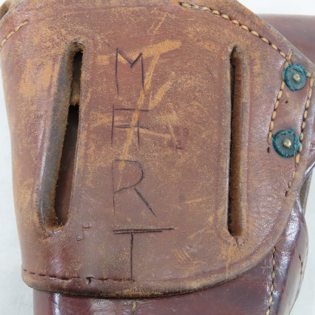 3 WWII Brown Leather Boyt Holsters - 19