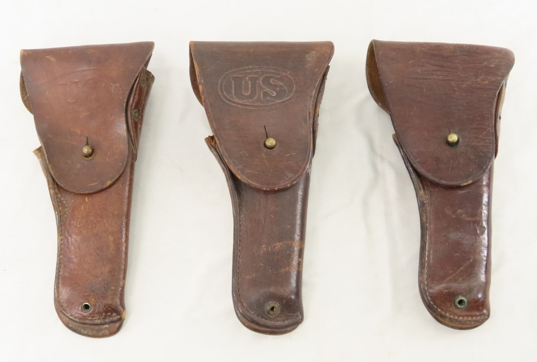 3 WWII Brown Leather Boyt Holsters (1 of 20)