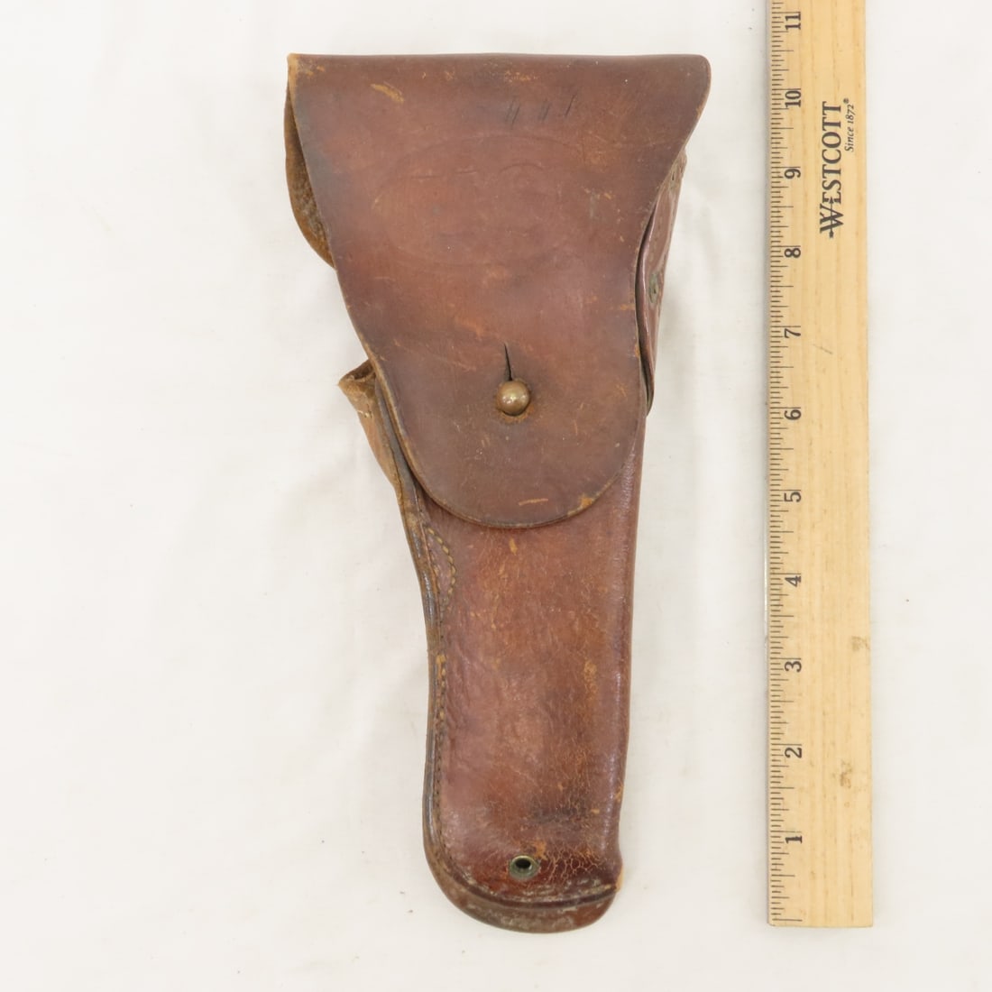 3 WWII Brown Leather Boyt Holsters - 2