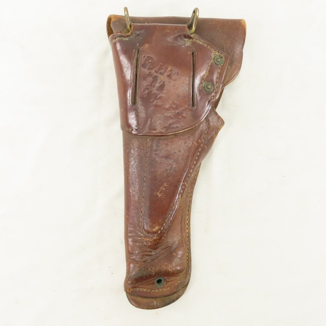 3 WWII Brown Leather Boyt Holsters - 3