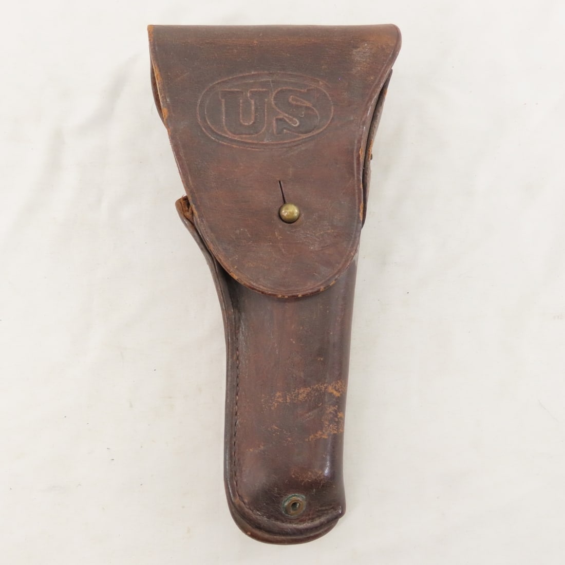 3 WWII Brown Leather Boyt Holsters - 8