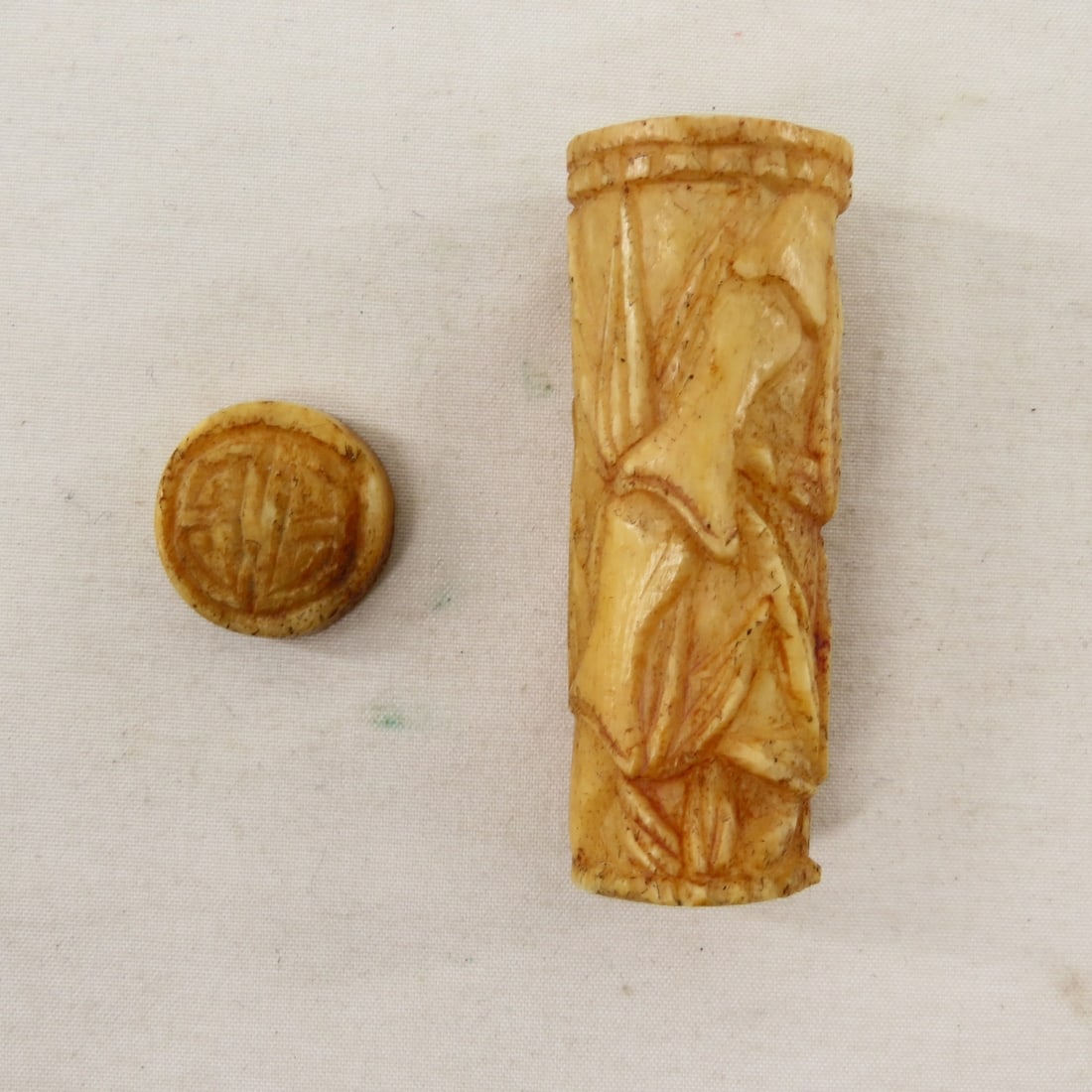 8 Point Deer Rack, Duck Decoy, Signs, bone handles - 14