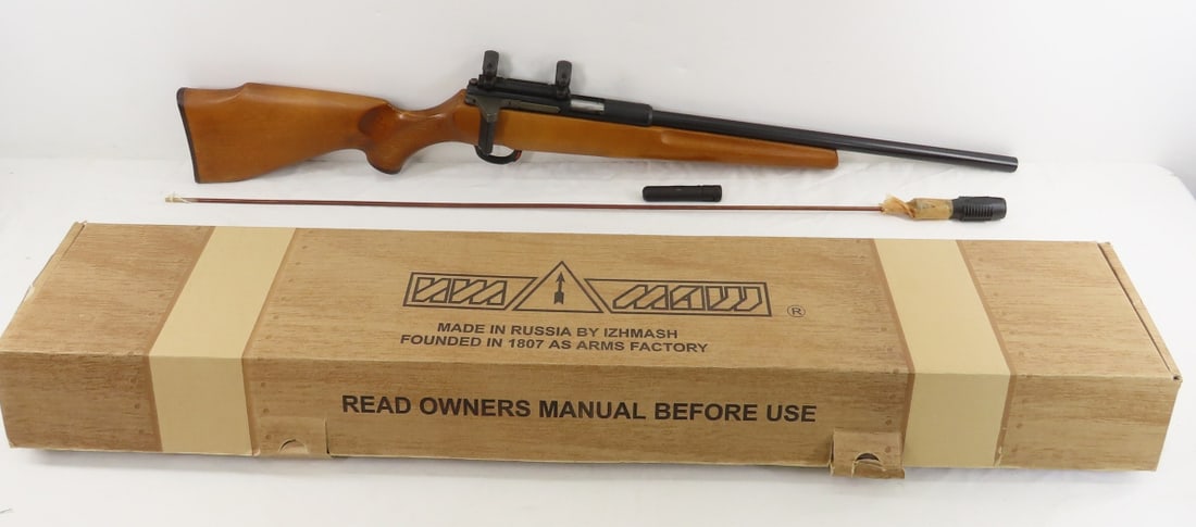 Izhmash JSC Biathlon 7-2-KO .22 LR Rifle: Izhmash JSC Biathlon 7-2-KO .22 LR Rifle - SN# H02610915, made in Russia, import by EAA, date of mfg. circa 2002, toggle lever action, 19.52" barrel, rear scope mounts, wood checkered pistol grip stoc