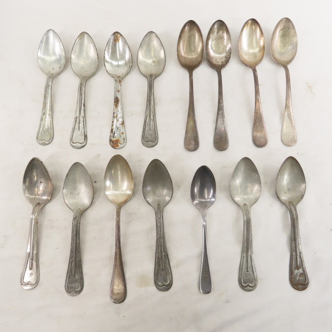 US Military Silverware in plastic tray - 14