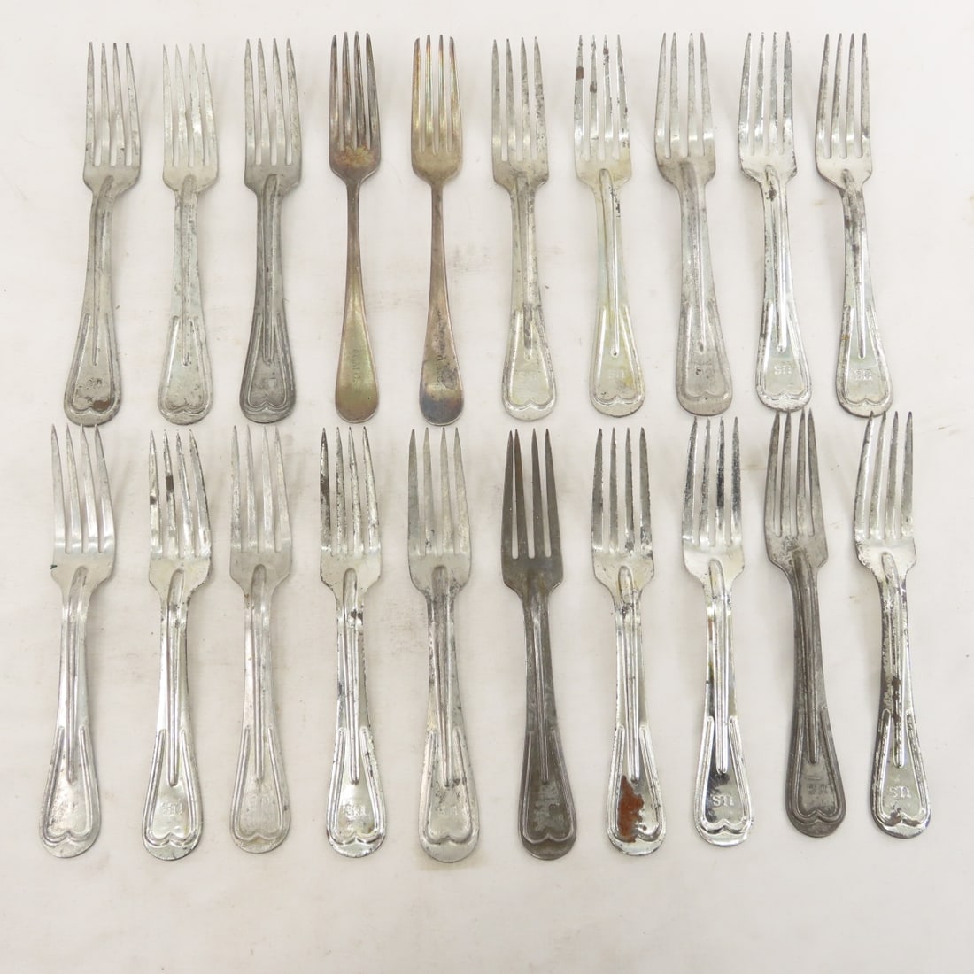 US Military Silverware in plastic tray - 8