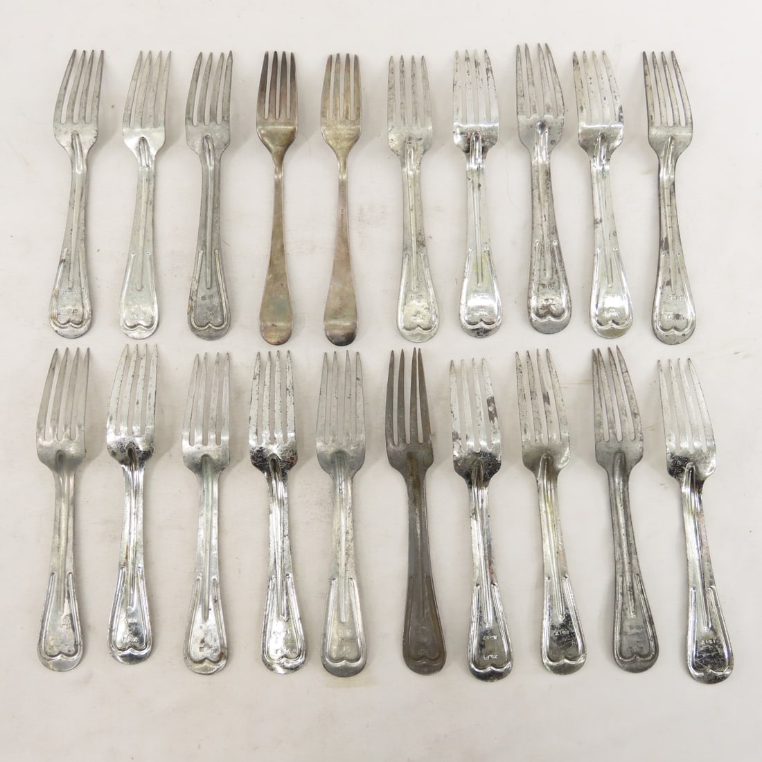 US Military Silverware in plastic tray - 9