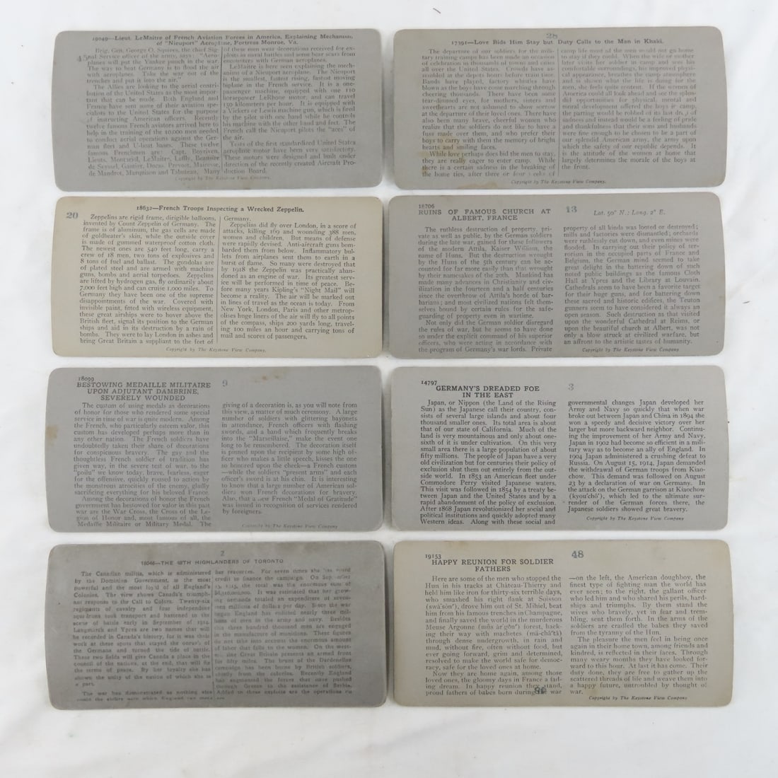 40+ WWI Military Stereoscope cards with Viewer - 7