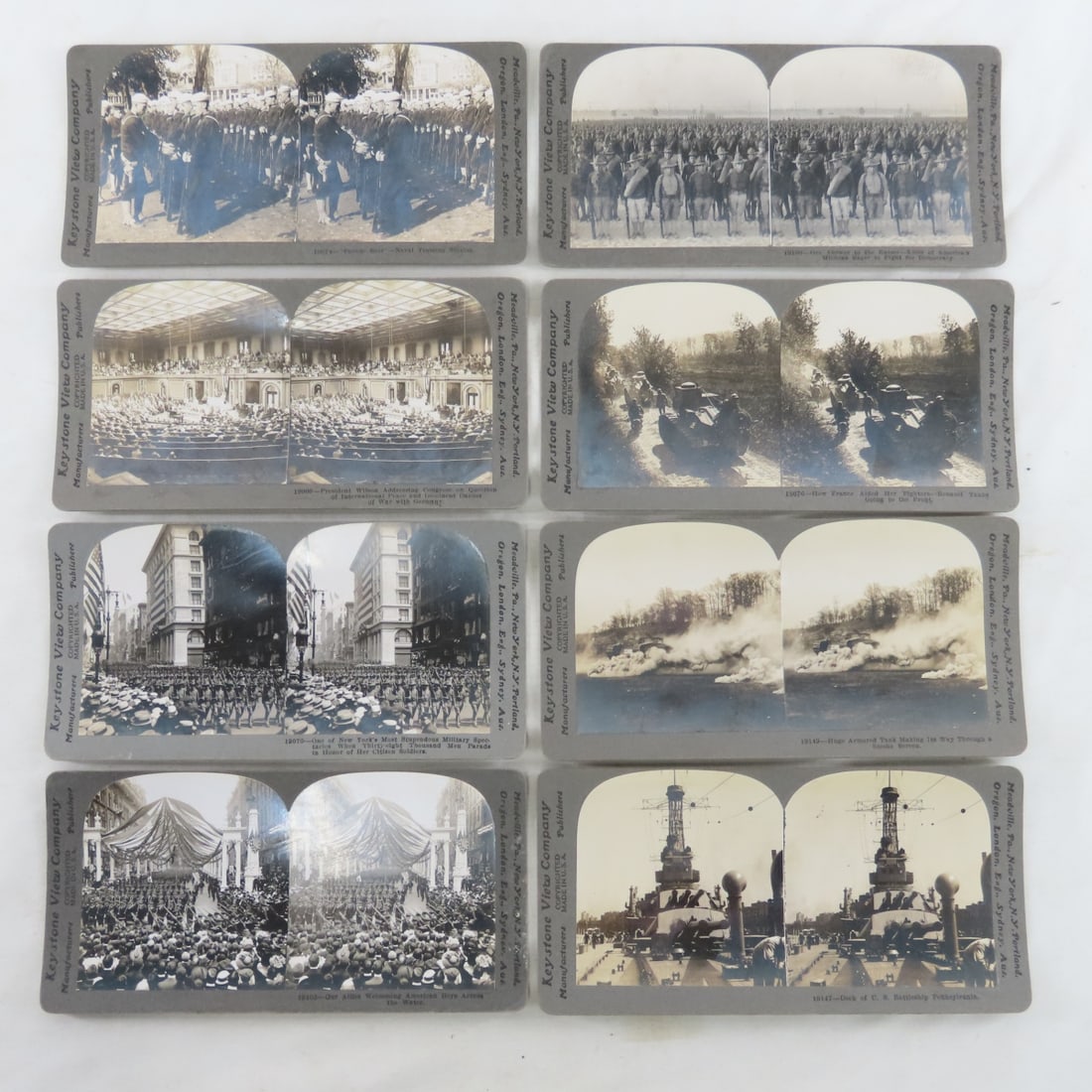 40+ WWI Military Stereoscope cards with Viewer - 8