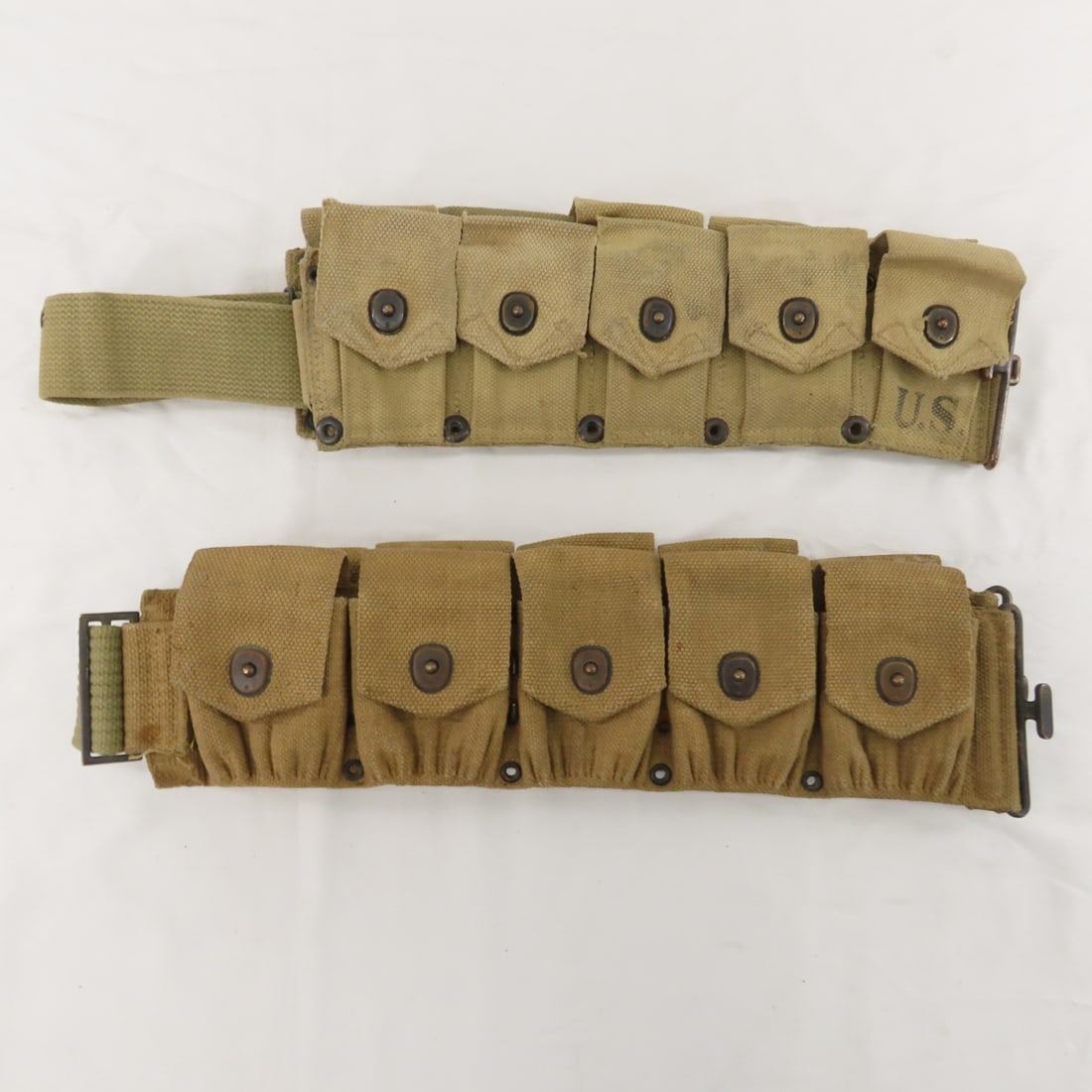 US Military belts, straps, ammo belt, buckles - 2