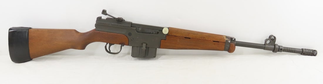 French MAS MLE 1949-56 7.5x54mm Rifle: French MAS MLE 1949-56 7.5x54mm Rifle - SN# G54830 on receiver and rear sight, 21" barrel marked 062545, shortened front hand guard, receiver marked " G54830 MLE1949-56 CAL 7.5 P71 in box, P92 in box"