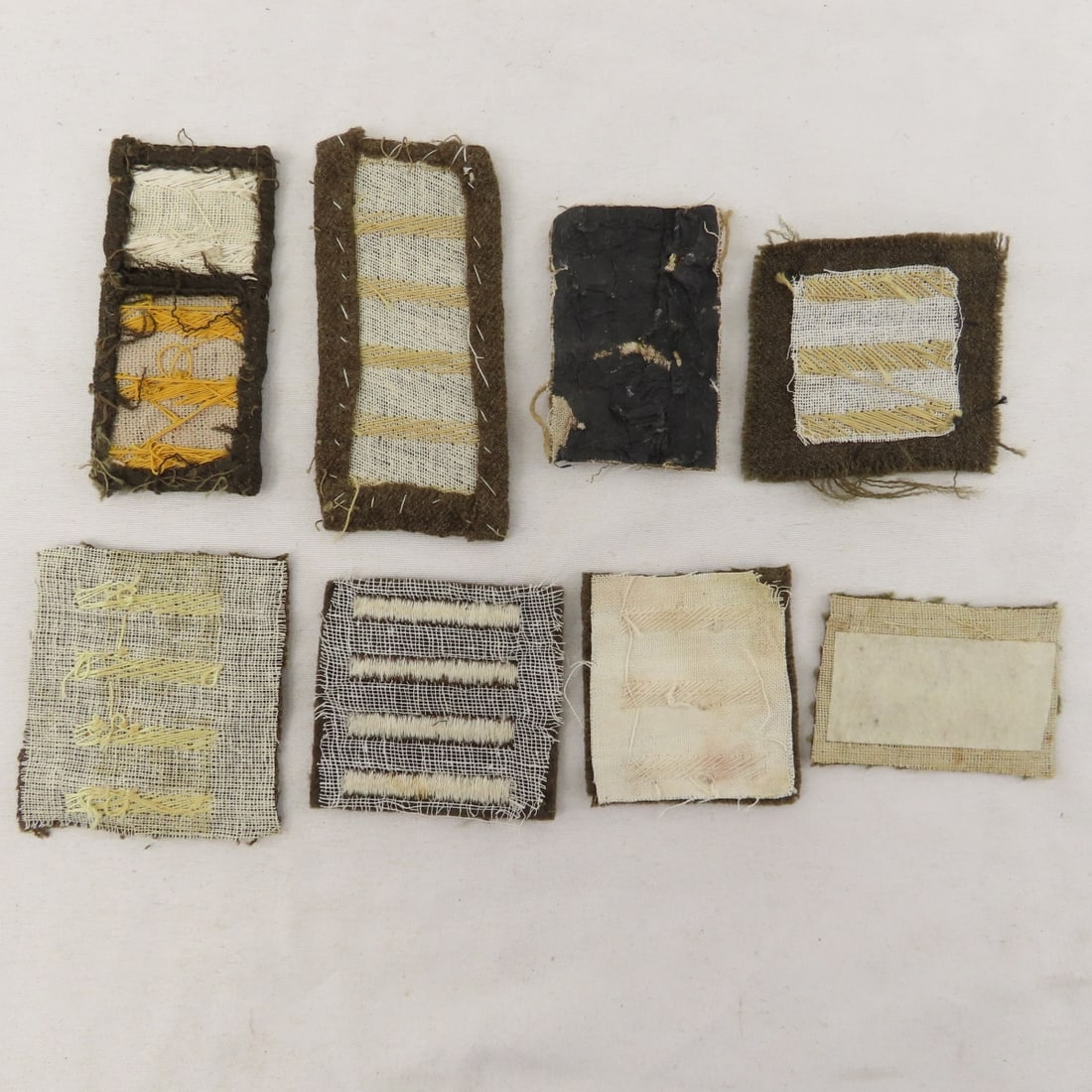 WWII US Bullion Patches in Riker Display - 14