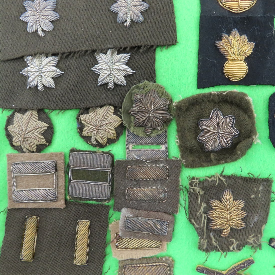 WWII US Bullion Patches in Riker Display - 4