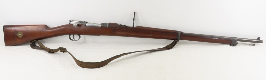 Swedish M96 1917 Gustafs 6.5x55mm Rifle: Swedish M96 1917 Gustafs 6.5x55mm Rifle - SN# 404435, all visible matching serial numbers, no import mark, top receiver marked "Crown G Carl Gustafs Stads Gevarsfaktor 1917", 29" barrel, front