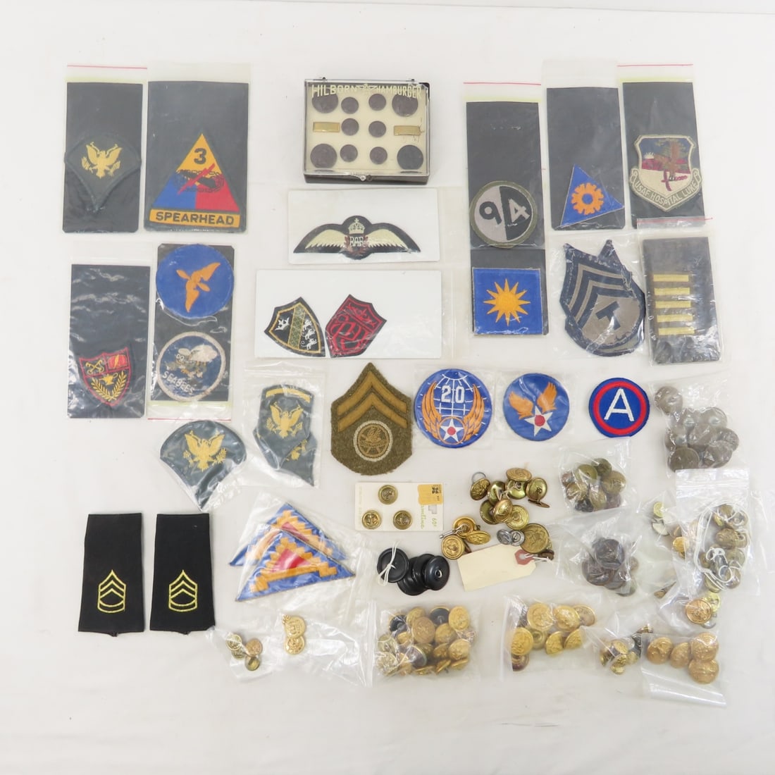 Collection of Vintage US Military Patches, Buttons (1 of 20)