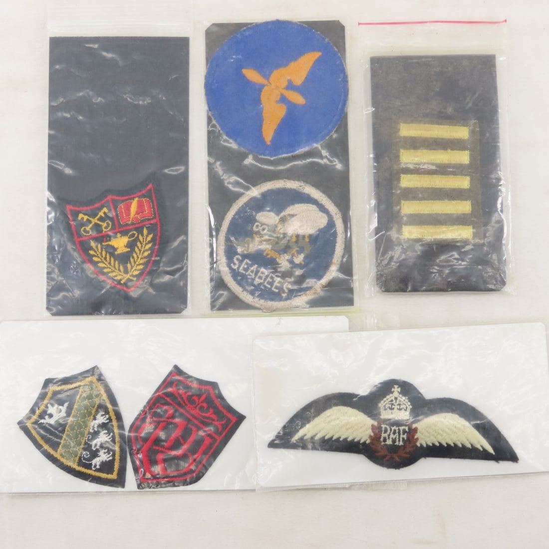 Collection of Vintage US Military Patches, Buttons - 5
