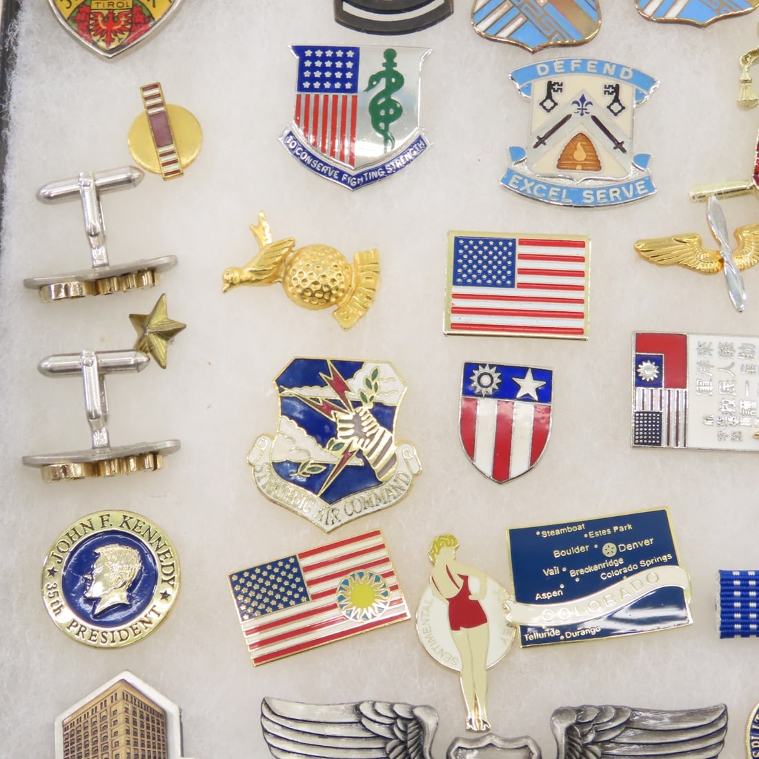 Collection of 80+ US Military & Other Pins - 7