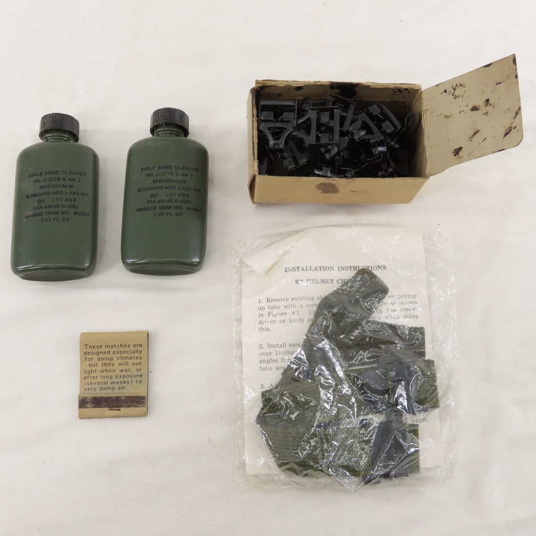 Vintage & Modern US military helmet liners, straps - 11