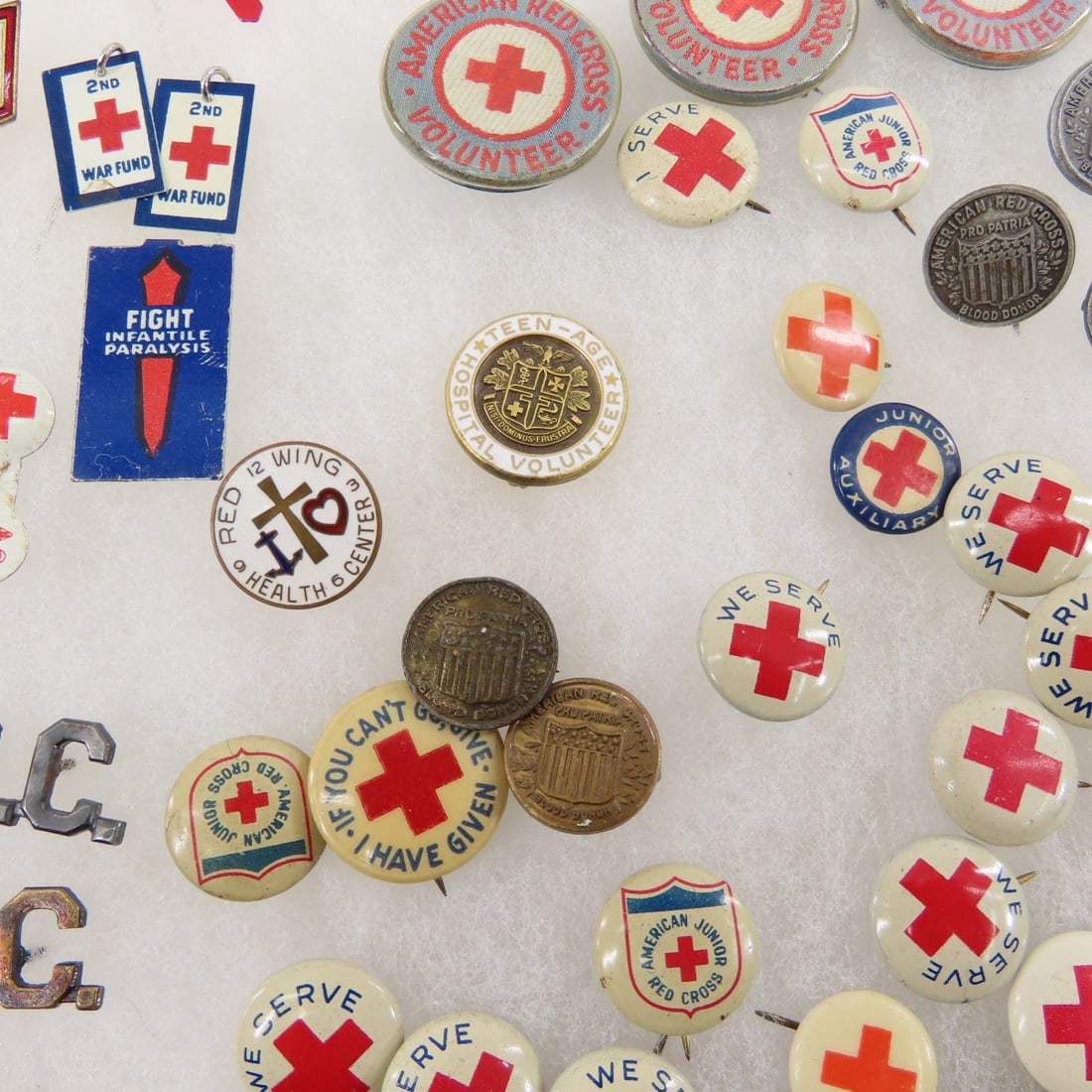 Collection of Red Cross Pins & badges - 8