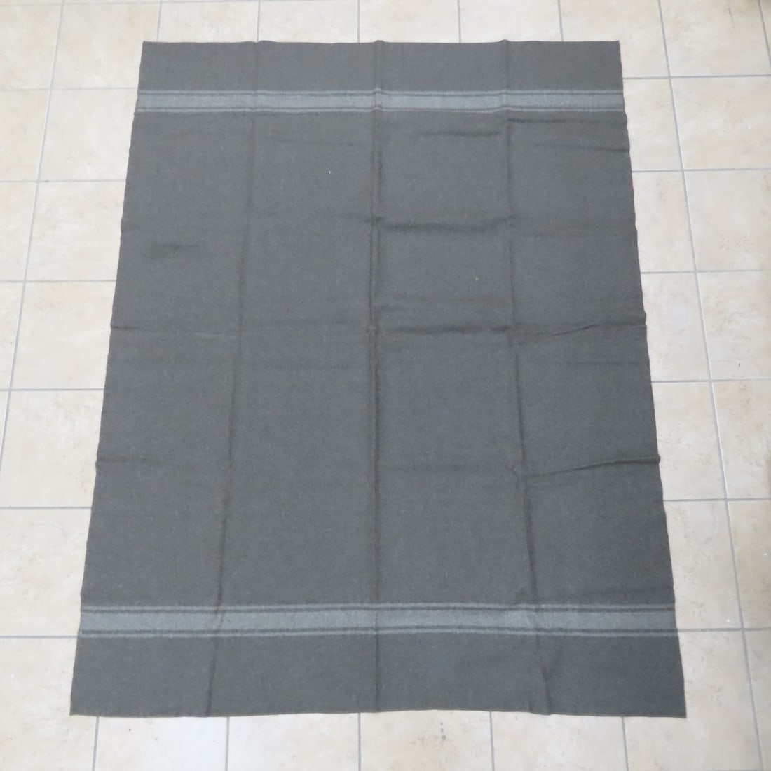 2 Vintage Italian Military Wool Blankets - 2