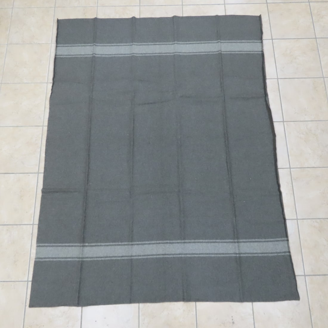 2 Vintage Italian Military Wool Blankets - 5