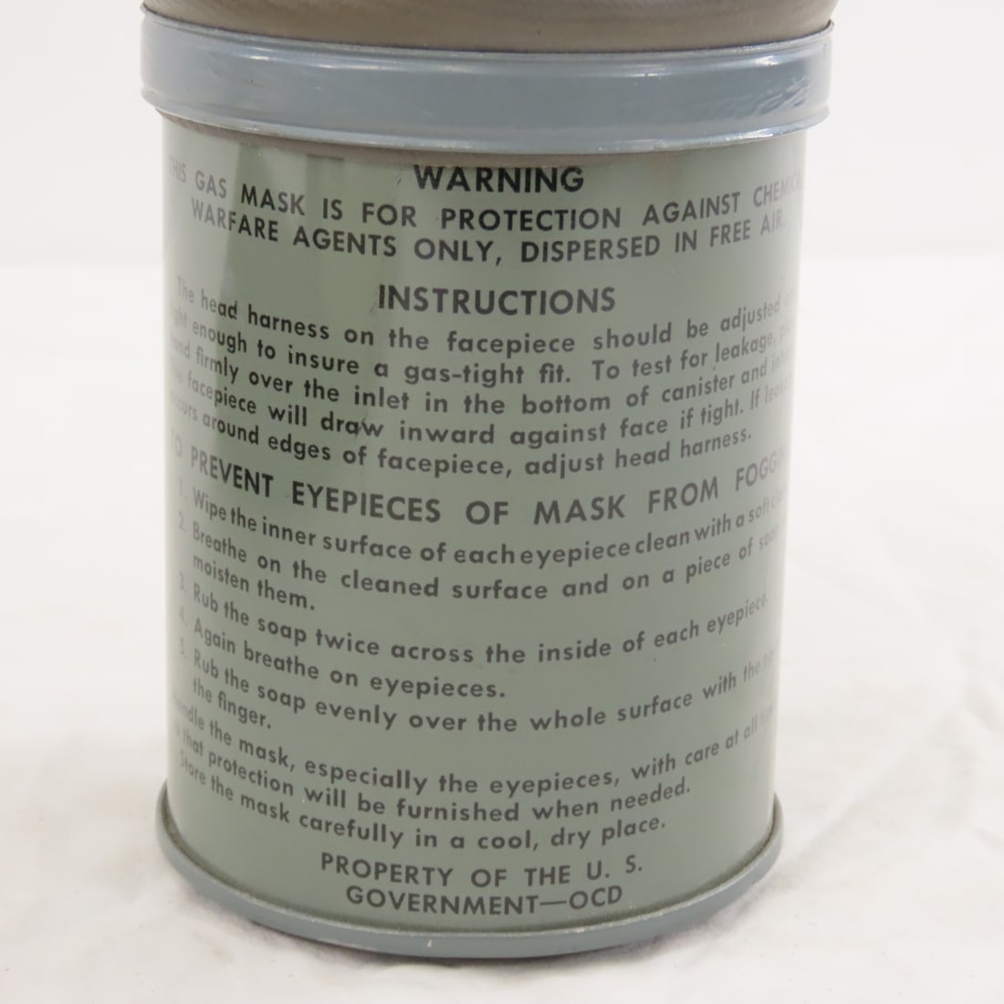 WWII US Army Field Bags, Gas Mask, Canteens - 12