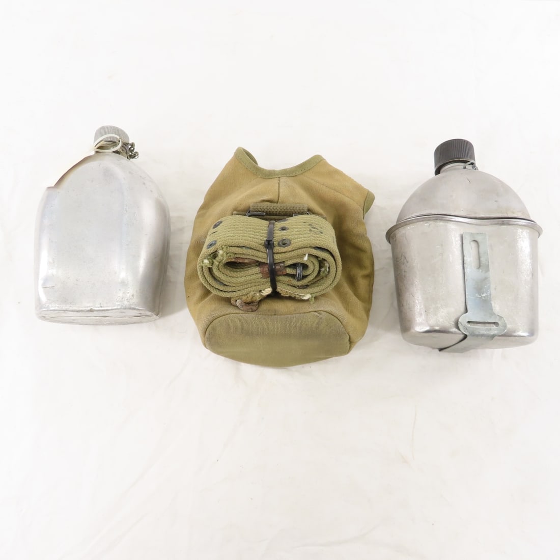WWII US Army Field Bags, Gas Mask, Canteens - 14