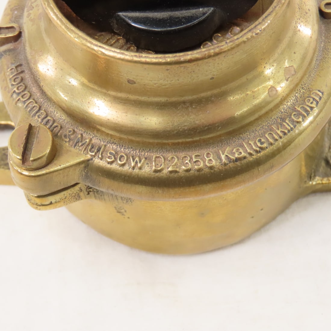 WWII German Brass Nautical Light Switch & Light - 14