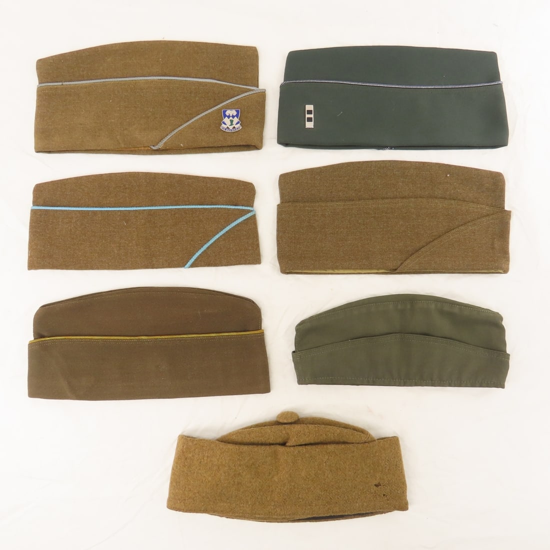 7 1950-1960s US Army Garrison Caps (1 of 19)