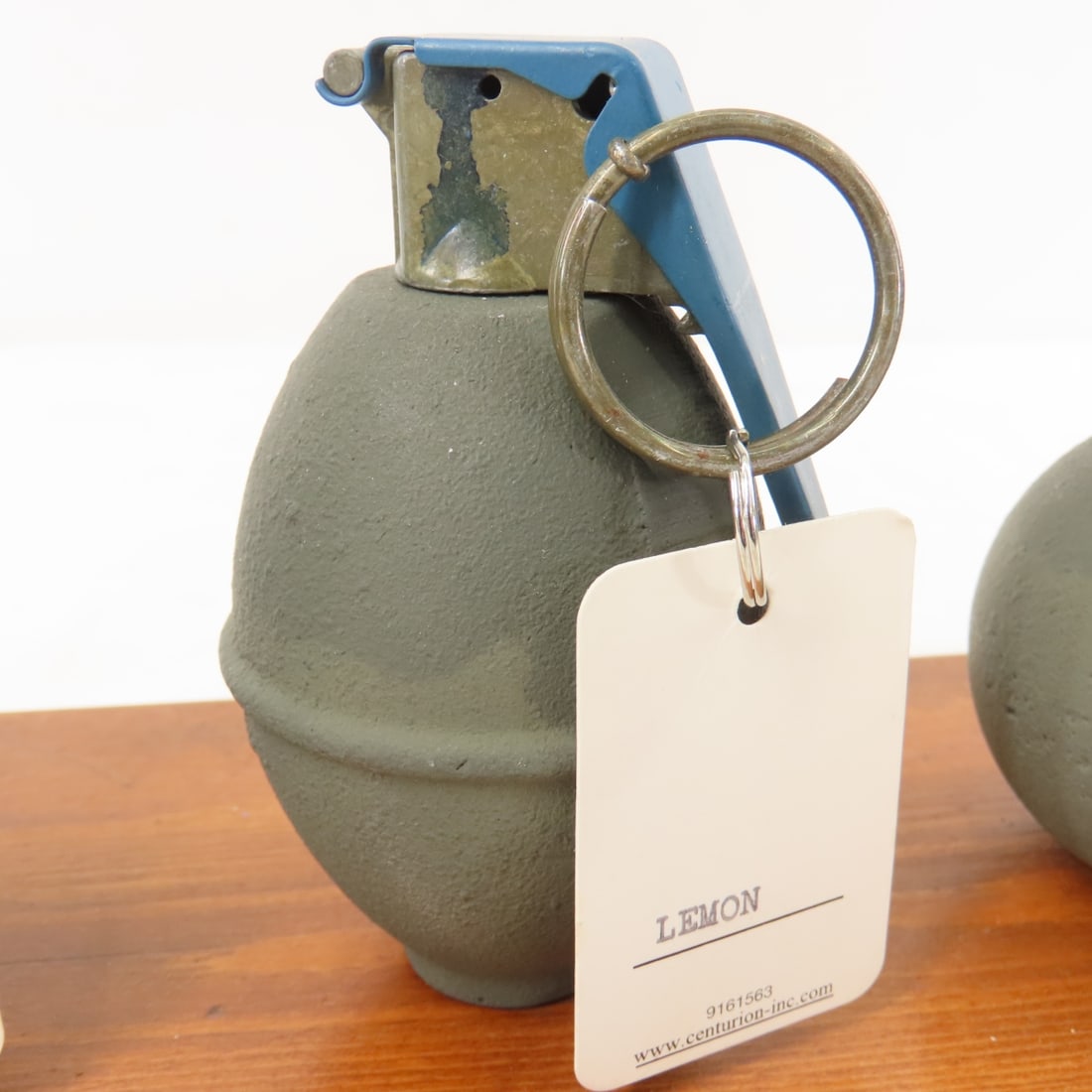 3 WWII Inert Dummy Hand Grenades Display - 5