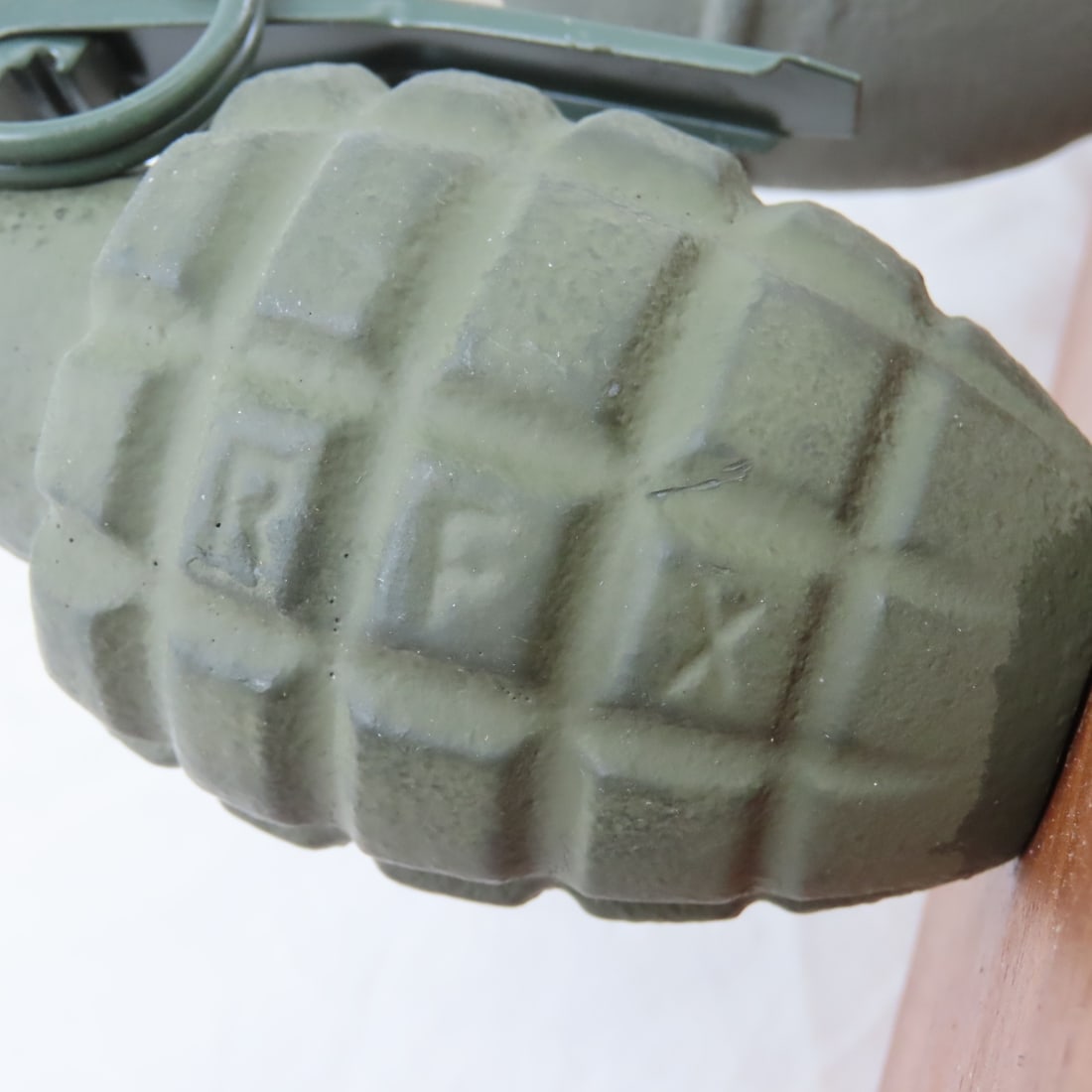 3 WWII Inert Dummy Hand Grenades Display - 9