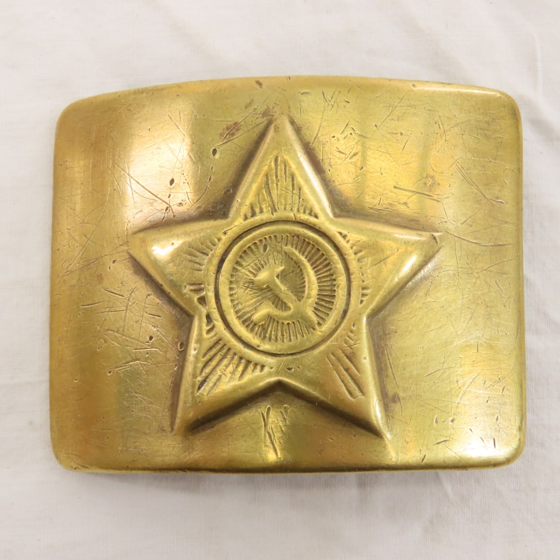 WWII Soviet Red Army Belt Buckle & Oilers - 2