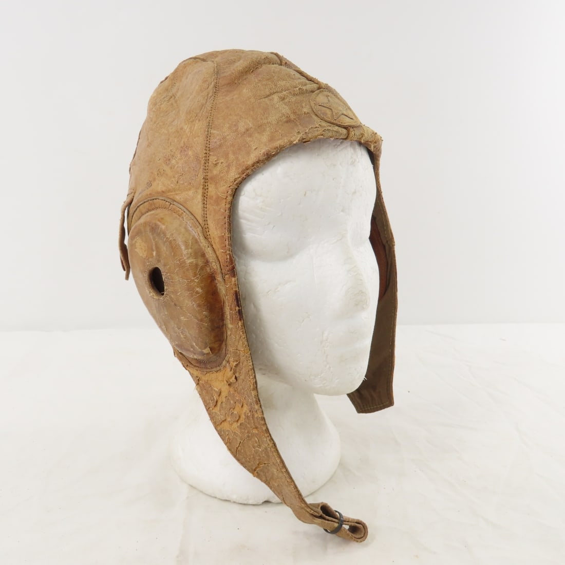 WWII Japanese Army Flight Helmet, Canteen, Hat - 11