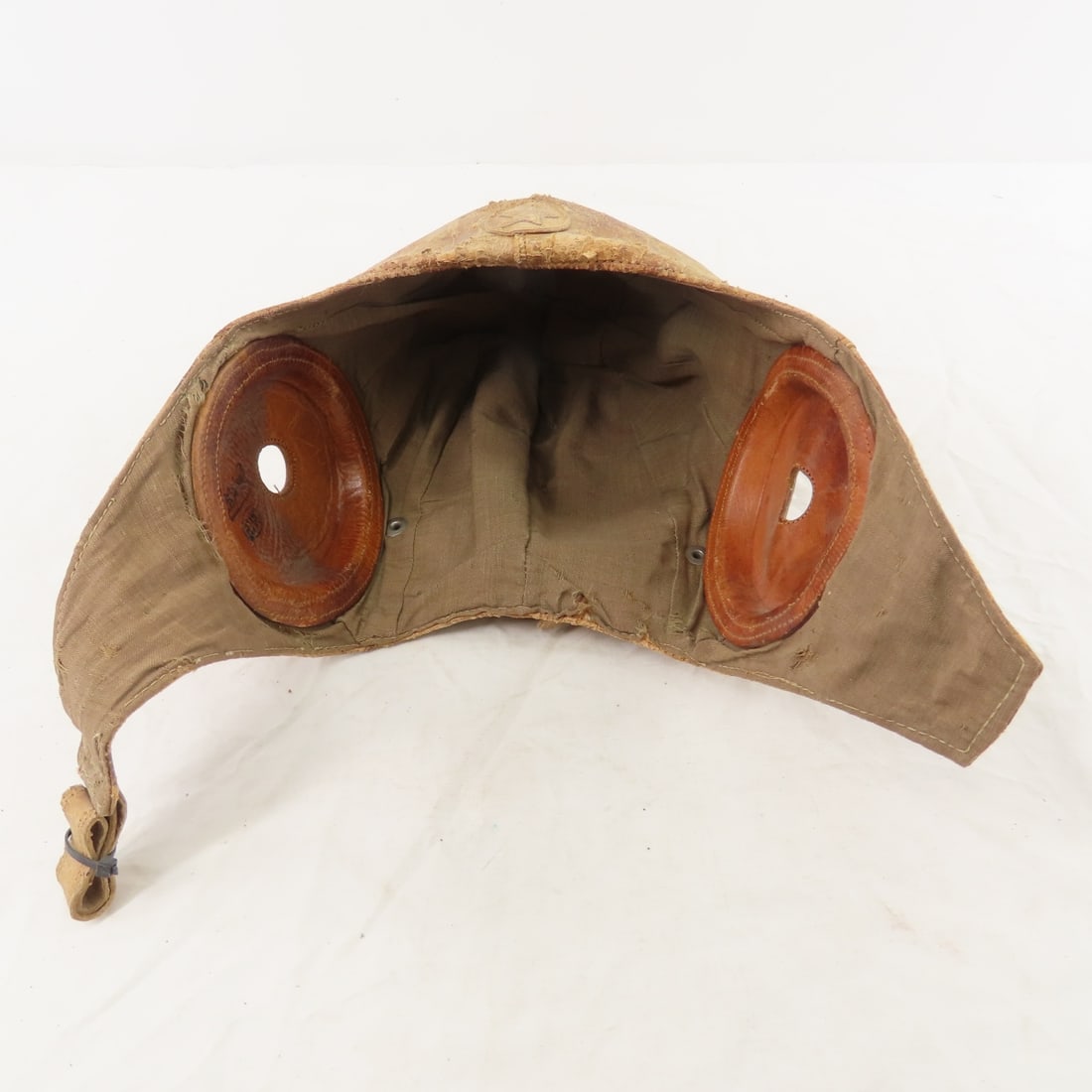 WWII Japanese Army Flight Helmet, Canteen, Hat - 17
