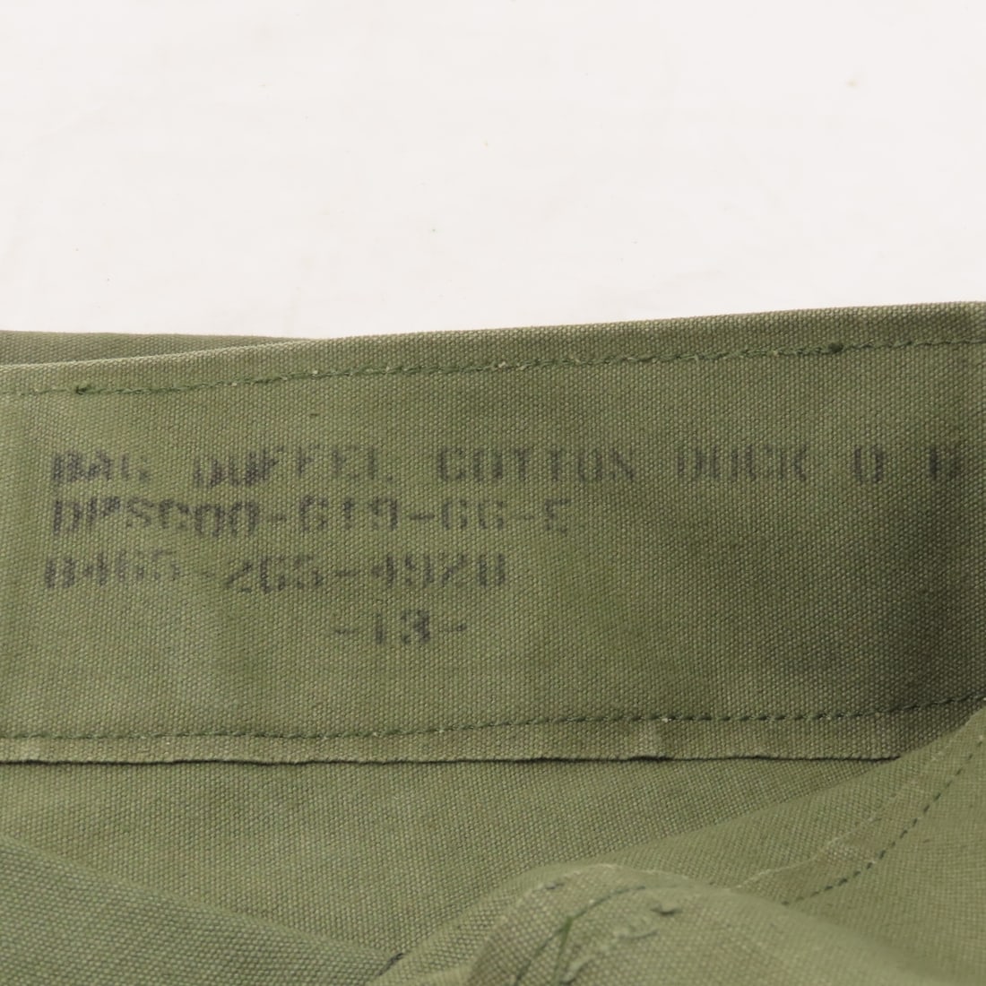 5 Vintage US Army Canvas Duffle Bags - 18