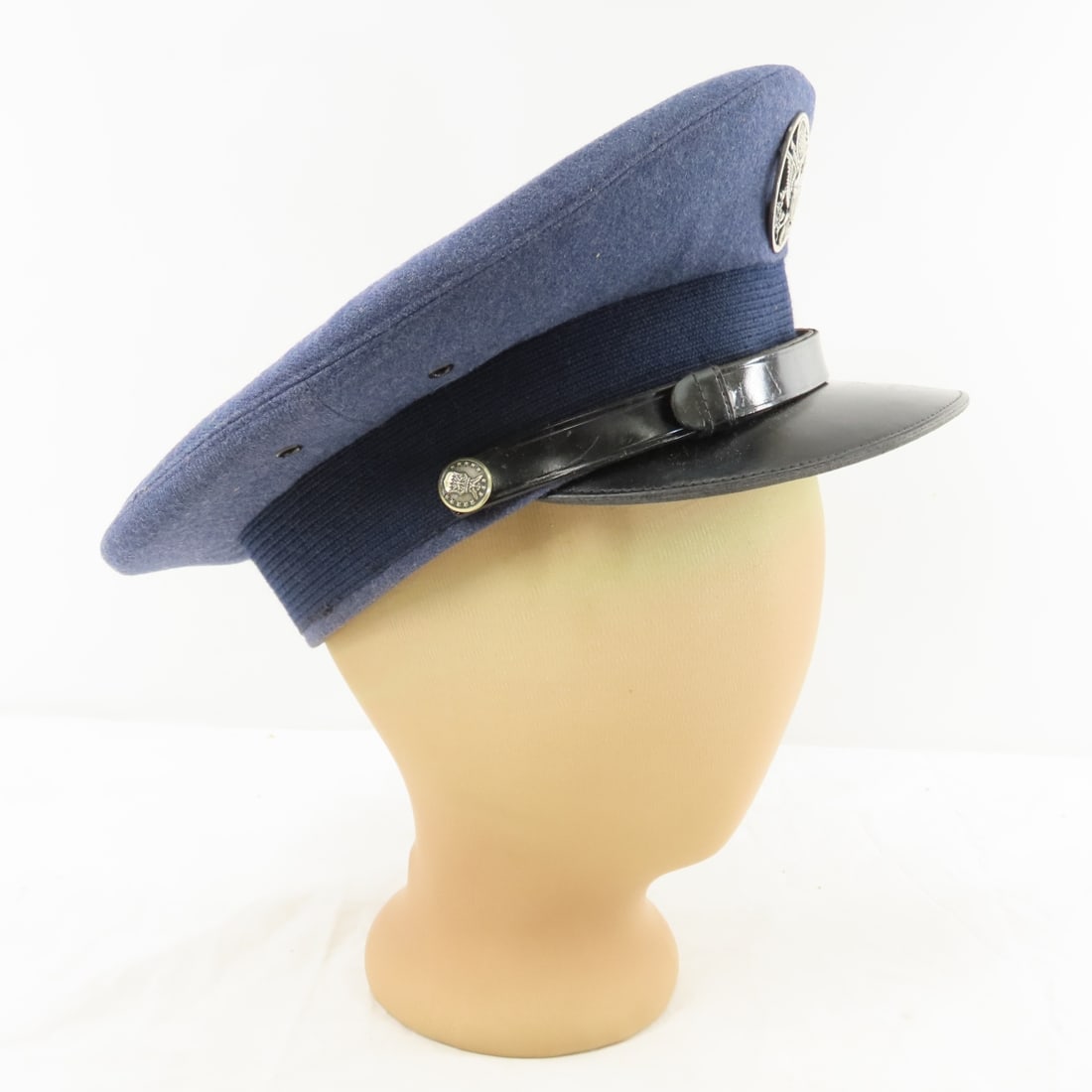 3 Vintage US Army & Navy Enlisted Visor Caps - 10