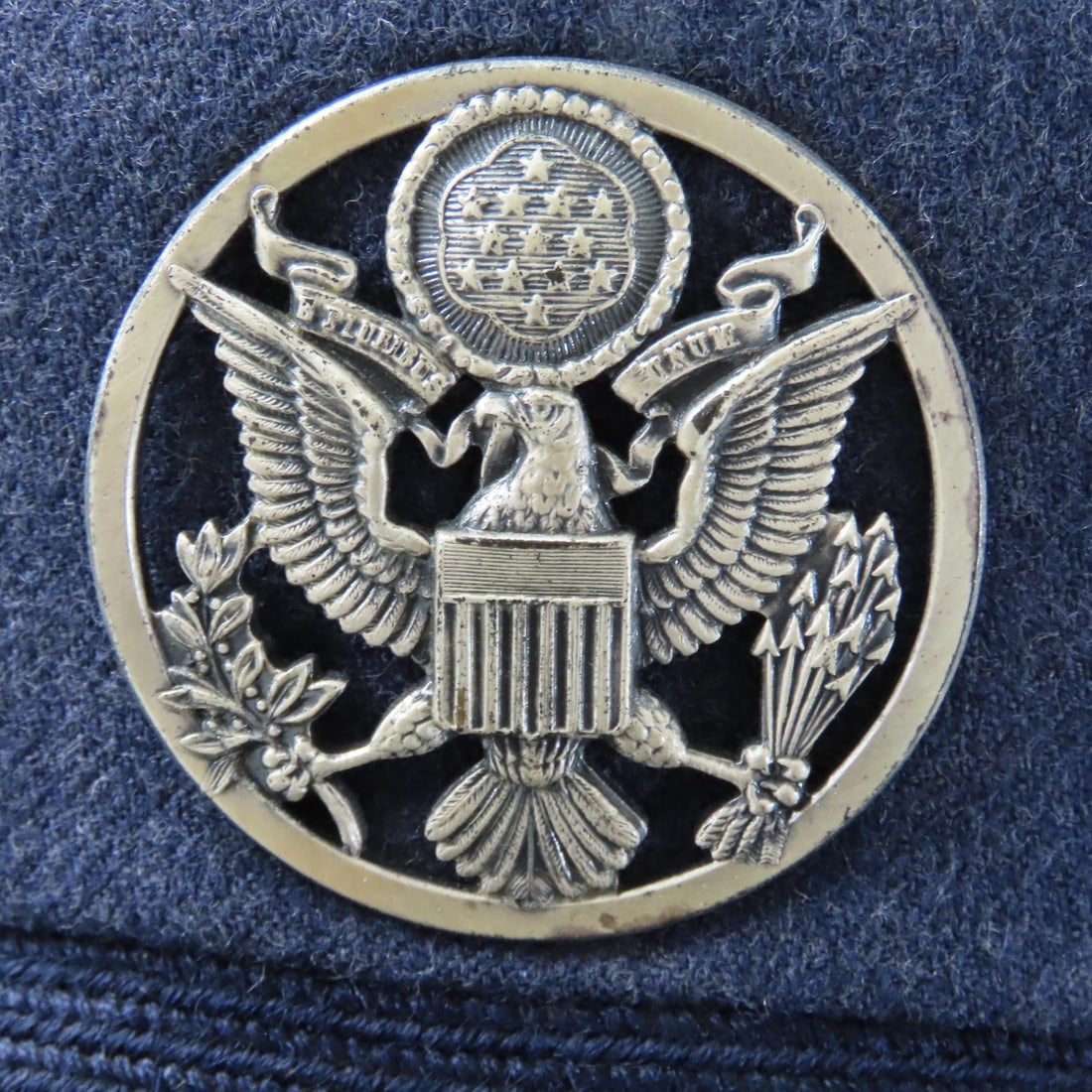 3 Vintage US Army & Navy Enlisted Visor Caps - 13