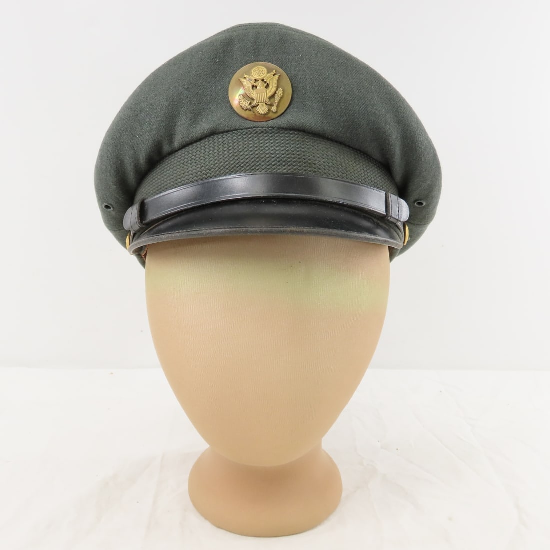 3 Vintage US Army & Navy Enlisted Visor Caps - 16