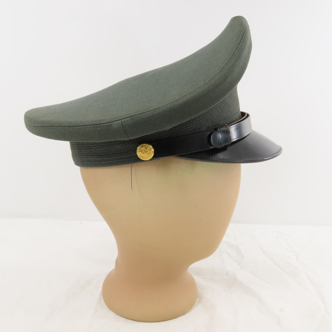 3 Vintage US Army & Navy Enlisted Visor Caps - 3