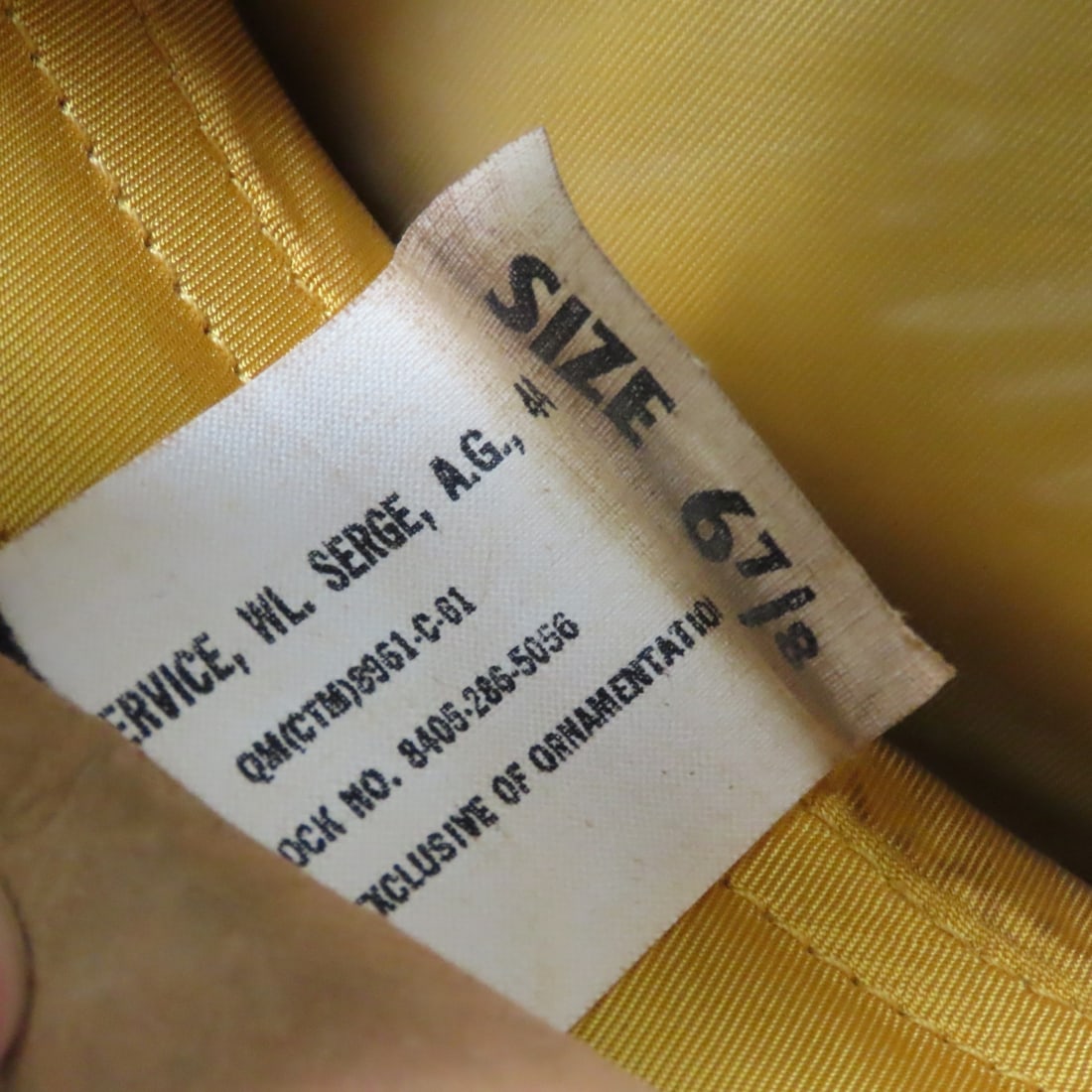 3 Vintage US Army & Navy Enlisted Visor Caps - 8