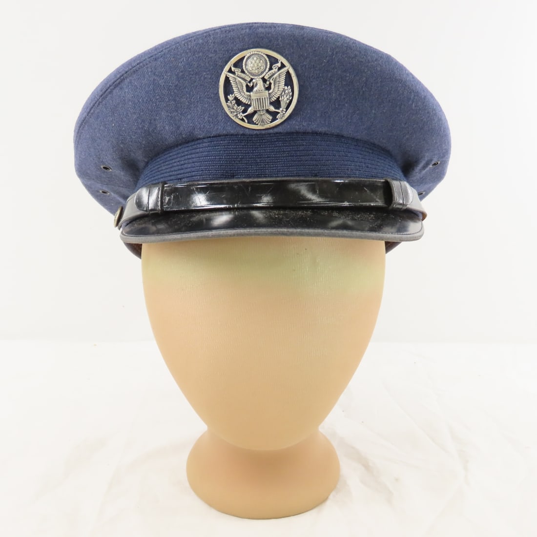 3 Vintage US Army & Navy Enlisted Visor Caps - 9