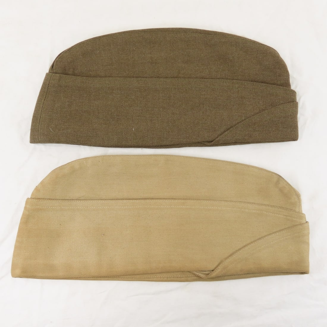 Collection of WWII Wool & Canvas Garrison Caps - 16