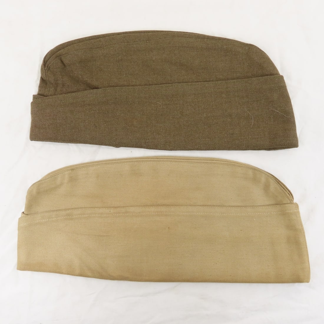 Collection of WWII Wool & Canvas Garrison Caps - 17