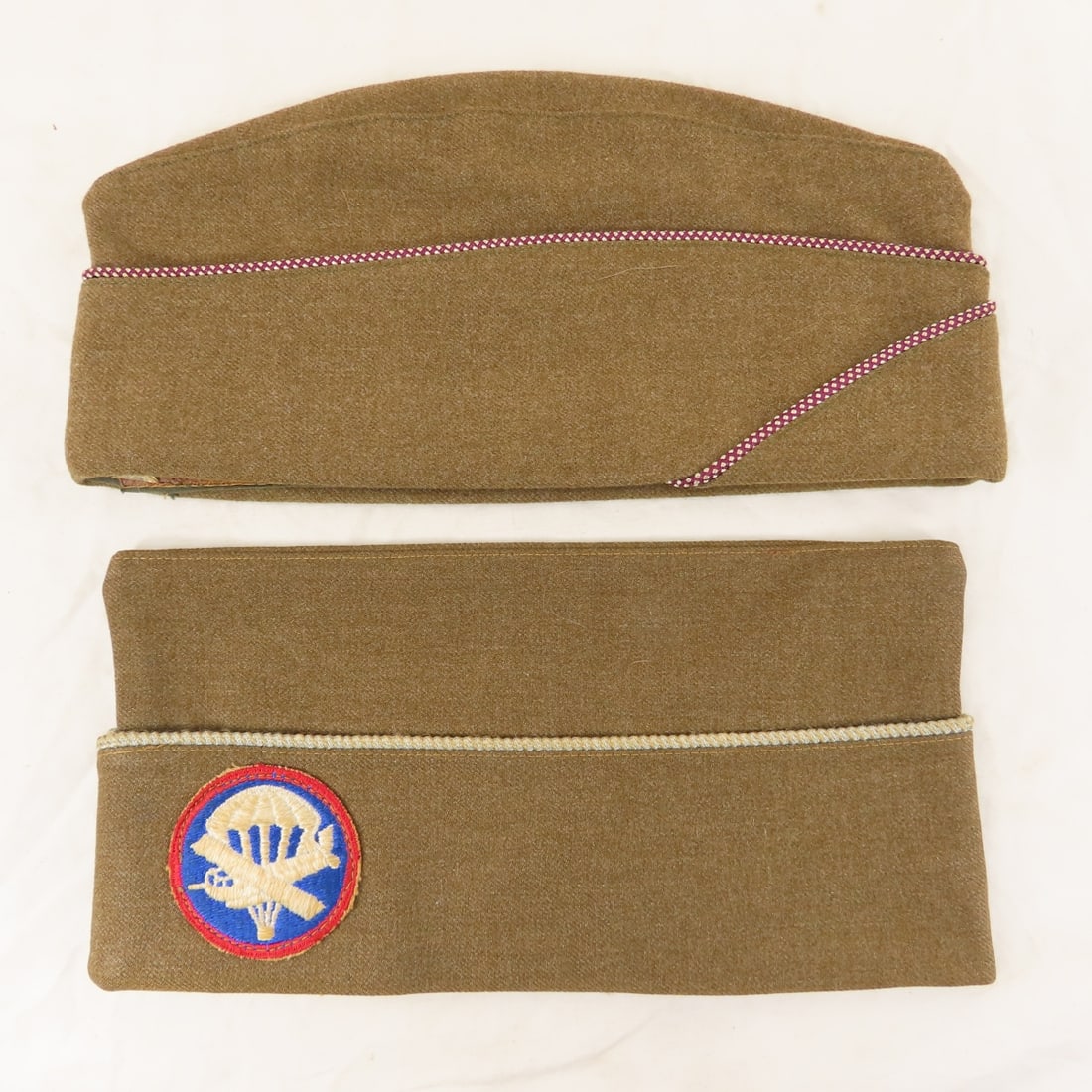 Collection of WWII Wool & Canvas Garrison Caps - 2