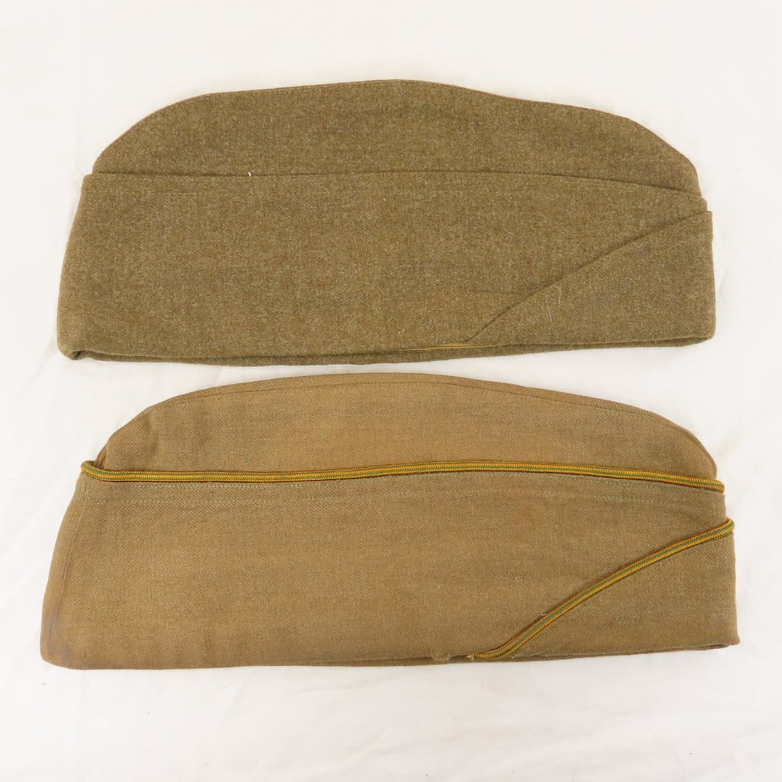 Collection of WWII Wool & Canvas Garrison Caps - 6