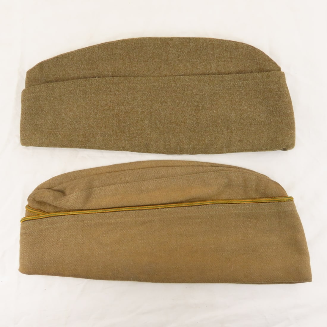 Collection of WWII Wool & Canvas Garrison Caps - 7