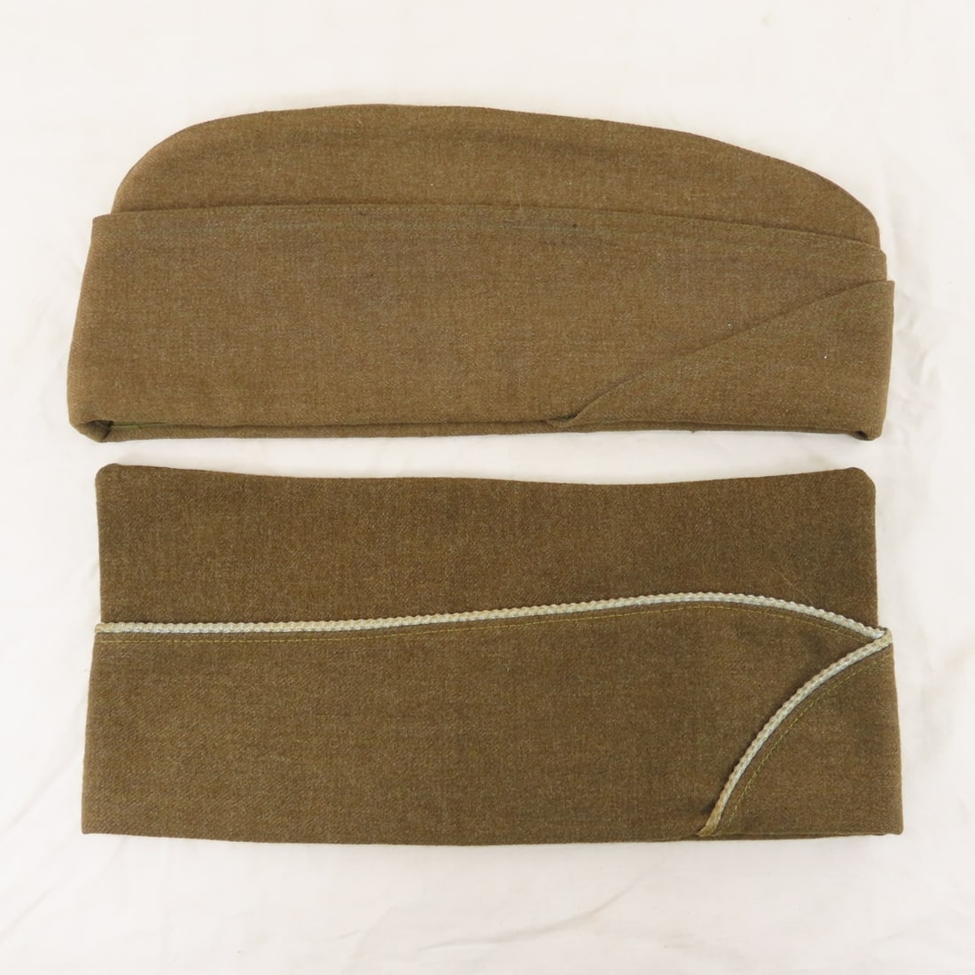 Collection of WWII Wool & Canvas Garrison Caps - 8