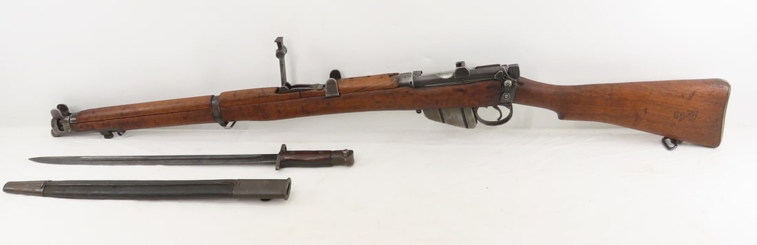 Enfield SMLE BSA SRG .303 Rifle with Bayonet - 4